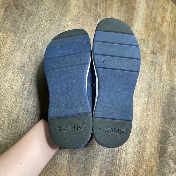 Vionic Leather Slip On Mary Jane Comfort Shoes Size 6.5 Orthotic Flats‎ - Picture 6 of 7